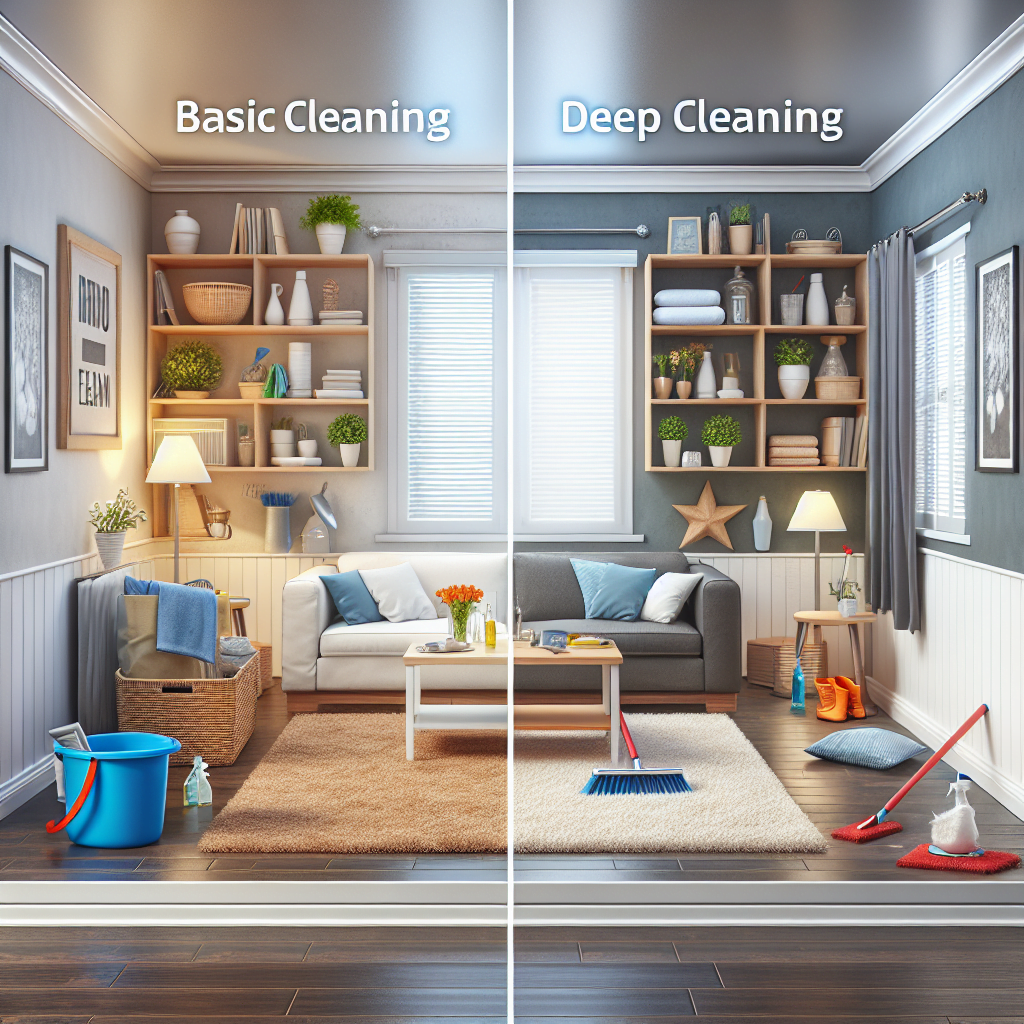 Basic Cleaning vs Deep Cleaning